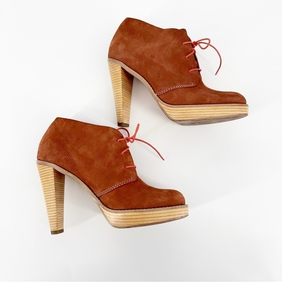 Cole Haan Stephanie Boots Ankle Booties Lace Up Oxford Stiletto Heel Shoes - Picture 6 of 8